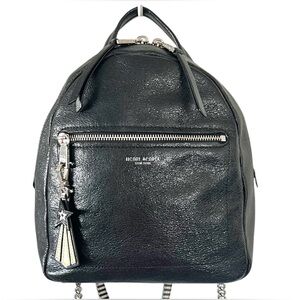 HENRI BENDEL RARE ABOUT TOWN UNIQUE BLACK SHINE BACKPACK WITH DUST BAG